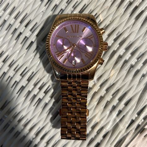 michael kors lilac watch|Michael Kors lexington lux.